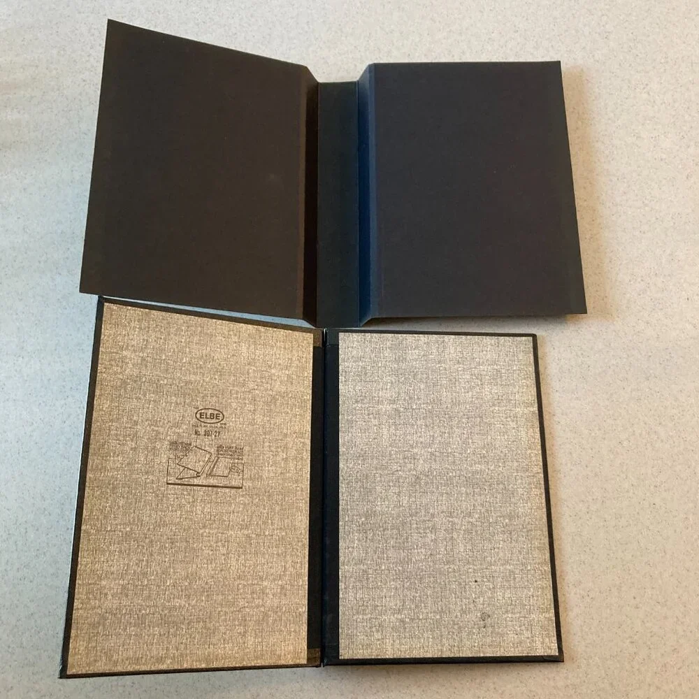 Vintage VHTF Elbe Black Springback Binder for Documents, Magazines, Collectibles